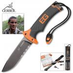 Nůž Gerber Bear Grylls Ultimate Knife s kombinovaným ostřím - černý