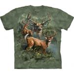 Tričko unisex The Mountain Deer Collage - zelené