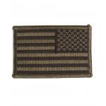 Textilná nášivka Mil-Tec vlajka USA pravá 7,5x5 cm - olivová