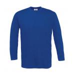 Tričko s dlhými rukávmi B&C Exact - modré