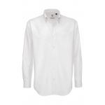 Košile pánská B&C Oxford s dlouhým rukávem - bílá