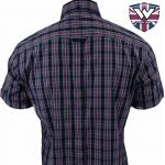 Košile Warrior Vintage Short Down Brunel - černá-fialová
