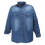 Košeľa s dlhým rukávom Lavecchia Jeans - modrá
