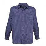 Košeľa s dlhým rukávom Lavecchia Classic - modrá-čierna