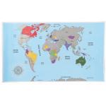 Stieracia mapa sveta - farebná