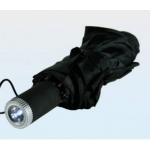 Deštník s LED svítilnou - černý