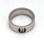 Oceľový prsteň Star Wars Jedi - strieborný