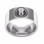 Oceľový prsteň Star Wars Jedi - strieborný