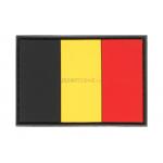 Gumová nášivka Jackets to Go vlajka Belgicko - farebná