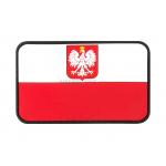 Gumová nášivka Jackets to Go vlajka Poľsko - farebná