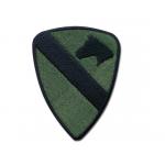 Nášivka 1. jazdecká bojová divízia U.S. ARMY suchý zips - olivová