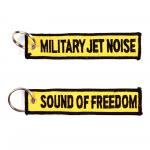 Prívesok na kľúče Fostex Military Jet Noise Sound of Freedom - žltý