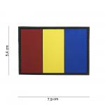 Gumová nášivka 101 Inc vlajka Rumunsko - farebná