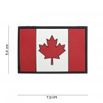 Gumová nášivka 101 Inc vlajka Kanada - farebná