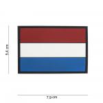 Gumová nášivka 101 Inc vlajka Luxembursko - farebná