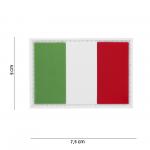 Gumová nášivka 101 Inc vlajka Taliansko - farebná