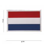 Gumová nášivka 101 Inc vlajka Nizozemsko - barevná