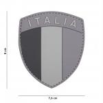 Gumená nášivka 101 Inc vlajka Italia - sivá