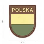Gumová nášivka 101 Inc znak Poľsko 2 - multicam