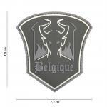 Gumená nášivka 101 Inc Belgique Devil - sivá