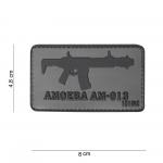 Gumová nášivka 101 Inc zbraň AMOEBA AM-013 - šedá