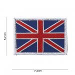 Nášivka textilná 101 Inc vlajka Veľká Británia Velcro - farebná