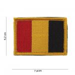 Nášivka textilná 101 Inc vlajka Belgicko Velcro - farebná
