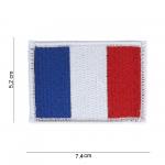 Nášivka textilná 101 Inc vlajka Francúzsko Velcro - farebná