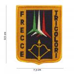 Nášivka textilná 101 Inc Frecce Tricolori - žltá-čierna