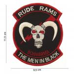 Nášivka textilná 101 Inc Rude Rams The Men in Black - farebná