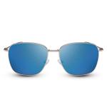 Slnečné okuliare Solo Wayfarer Flat - strieborné-modré