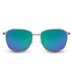 Sluneční brýle Solo Wayfarer Flat - stříbrné-zelené