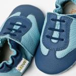 Kožené topánočky Liliputi Soft Soled Blue Sport - modré