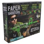 Skládací sada zbraně Paper Shooters Green Spit - zelená