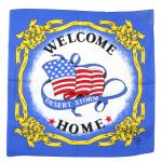 Šátek bandana Fosco USA Welcome Home - barevný