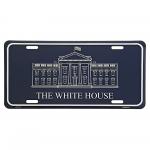 Ceduľa plechová Licencia The White House - modrá