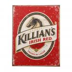 Cedule plechová Retro Killians Beer - barevná