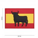 Gumová nášivka 101 Inc vlajka Spanish Bull - farebná