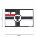 Gumová nášivka 101 Inc vlajka German Empire - barevná