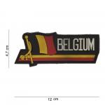 Gumová nášivka 101 Inc Nation vlajka Belgie - barevná