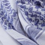Šátek Shemagh Brandit - bílý-modrý
