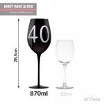 Slavnostní obří sklenice na víno DiVinto 40 - černá