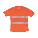 Tričko reflexné Yoko Fluo V - oranžové svietiace