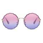 Slnečné okuliare Solo Rounds - zlaté-ružové