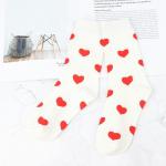 Zamilované ponožky Srdce - biele