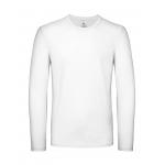Tričko s dlhým rukávom B&C LSL - biele