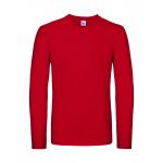 Tričko s dlhým rukávom B&C LSL - červené