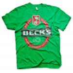Triko Hybris Basic Tee Becks Beer - zelené