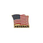 Odznak US Veteran s vlajkou - farebný