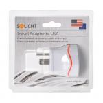 Cestovní adaptér Solight pro použití v USA - bilý
